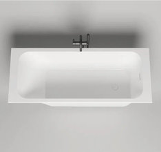 Ванна Salini Orlanda Kit 170 x 80 х 60 см, из искусственного камня S-Sense, белый глянцевый, покраска по RAL снаружи, 102116GRH