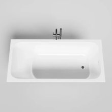 Ванна Salini Orlanda 170 x 80 х 60 см, из искусственного камня S-Sense, белый глянцевый, покраска по RAL снаружи, 102016GRH