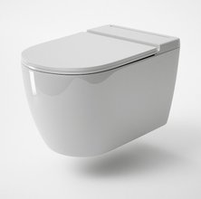 Подвесной импульсный унитаз Grossman, крышка тонкая микролифт, белый, GR-5502