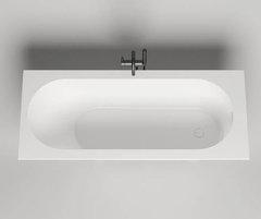 Ванна Salini Ornella Kit 170 x 70 х 60 см, из искусственного камня S-Stone, белый матовый, покраска по RAL снаружи, 102423MRH