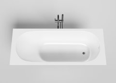 Ванна Salini Ornella 170 x 70 см, из искусственного камня S-Stone, белый матовый, покраска по RAL полностью, 102323MRF