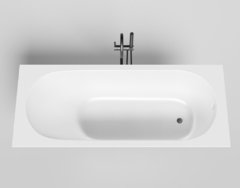 Ванна Salini Ornella 170 x 70 х 60 см, из искусственного камня S-Sense, белый матовый, покраска по RAL полностью, 102313MRF