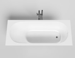 Ванна Salini Ornella 170 x 70 см, из искусственного камня S-Sense, белый глянцевый, покраска по RAL полностью, 102313GRF