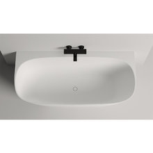 Ванна Salini Sofia Wall 170 х 80 см, из искусственного камня S-Stone, белый матовый, покраска по RAL снаружи, 102522MRH