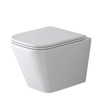 Подвесной унитаз Grossman Торнадо, безободковый, смыв Торнадо, крышка тонкая микролифт, белый, GR-4479SQ