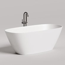 Ванна Salini Sofia 170 х 80 х 60 см, из искусственного камня S-Sense, белый глянцевый, 102516G