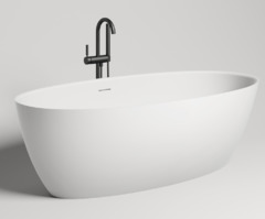 Ванна Salini Alda Nuova 170 170 х 80 х 58 см, из искусственного камня S-Stone, белый матовый, 101922M