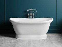 Ванна Salini Ettora 100611G 174 х 90.5 х 76 см, из искусственного камня S-Sense, белый глянцевый