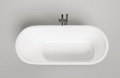 Ванна Salini Ornella Oval 170 x 75 х 61 см, из искусственного камня S-Sense, белый матовый, 102311M-oval
