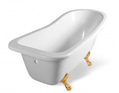 Ванна из литьевого мрамора Эстет Царская, 150 х 73 см