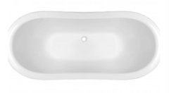 Ванна из литьевого мрамора Эстет Бостон, с литым подиумом, 180 х 74 см
