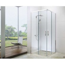 Душевой уголок Berges Solo S 80 х 80 х 190 см, стекло прозрачное, профиль хром, 061103