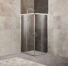 Душевой уголок BelBagno Unique UNIQUE-A-2-75/90-C/P-Cr, 75/90 х 190 см, стекло прозрачное/рифленое, цвет профиля хром