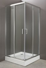 Душевой уголок BelBagno UNO-195-A-2-90-C-Cr, 90 х 90 х 195 см, профиль хром, стекло прозрачное