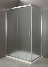 Душевой уголок BelBagno Uno, 120 х 90 х 185 см, профиль хром, стекло матовое, UNO-AH-1-120/90-P-Cr
