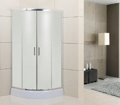 Душевой уголок BelBagno Uno-195, UNO-195-R-2-90-P-Cr, 90 х 90 х 195 см, профиль хром, стекло матовое