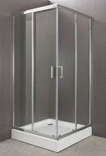 Душевой уголок BelBagno Uno-195, UNO-195-A-2-100-C-Cr, 100 х 100 х 195 см, профиль хром, стекло прозрачное