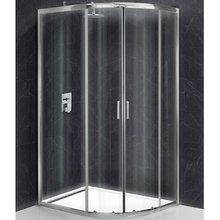 Душевой уголок BelBagno Uno-195, 100 х 80 см, стекло прозрачное, профиль хром, UNO-195-RH-2-100/80-C-Cr