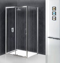 Душевой уголок BelBagno Uno, 120 х 90 х 185 см, профиль хром, стекло прозрачное, UNO-AH-1-120/90-C-Cr