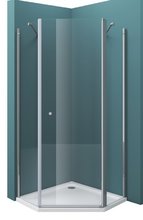 Душевой уголок BelBagno Etna, 90 х 90 х 195 см, стекло прозрачное, профиль хром, ETNA-P-1-90-C-Cr