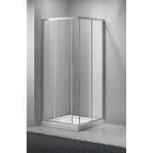 Душевой уголок BelBagno Sela, 90 х 90 х 190 см, стекло рифленое, профиль хром, SELA-A-2-90-P-Cr