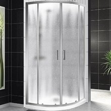 Душевой уголок BelBagno Uno-195, 100 х 100 см, стекло шиншилла, профиль хром, UNO-195-R-2-100-CH-CR