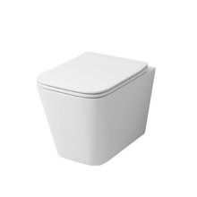 Подвесной унитаз Grossman, крышка тонкая микролифт, безободковый, белый, GR-4441S