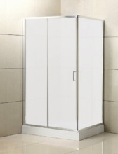 Душевой уголок BelBagno Uno 120 х 80 см, дверь раздвижная, стекло матовое, хром, UNO-AH-1-120/80-M-Cr