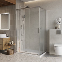 Душевой уголок BelBagno Luce LUCE-AH-21-120/80-C-Cr, 120 х 80 см, стекло прозрачное, профиль хром