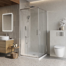 Душевой уголок BelBagno Luce LUCE-A-2-80-C-Cr, 80 х 80 см, стекло прозрачное, профиль хром