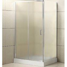Душевой уголок BelBagno Uno-195, 100 х 80 см, стекло рифленое, профиль хром, UNO-195-AH-1-100/80-P-Cr