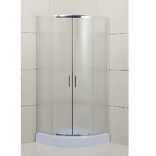 Душевой уголок BelBagno Uno-195, 100 х 100 см, стекло рифленое, профиль хром, UNO-195-R-2-100-P-Cr