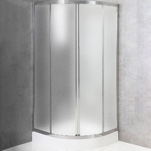 Душевой уголок BelBagno Due, 90 х 90 см, четверть круга, стекло рифленое, профиль хром, DUE-R-2-90-P-Cr