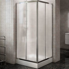 Душевой уголок BelBagno Due, 90 х 90 см, квадратный, стекло рифленое, профиль хром, DUE-A-2-90-P-Cr