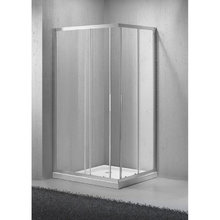 Душевой уголок BelBagno Sela, 120 х 90 х 190 см, стекло рифленое, профиль хром, SELA-AH-2-120/90-P-Cr