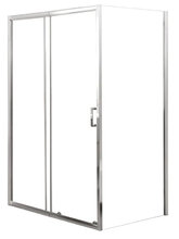Душевой уголок BelBagno UNIQUE-AH-1-120/135-80-C-Cr, 135 х 80 х 190 см, профиль хром, стекло прозрачное