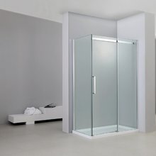 Душевой уголок Black&White Stellar Wind S508, 80 x 120 см, стекло прозрачное, профиль хром, 5088012