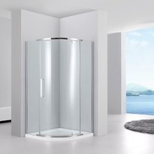 Душевой уголок Black&White Stellar Wind S301, 90 x 90 см, стекло прозрачное, профиль хром, 3019090