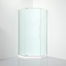 Душевой уголок Black&White Stellar Wind S815 CF, 90 x 90 см, стекла матовые, профиль хром, 815900CF