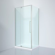 Душевой уголок Black&White Stellar Wind S812 CF, 90 x 90 см, стекла матовые, профиль хром, 812900CF