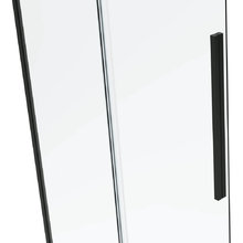 Душевой уголок Black&White Stellar Wind S878, 120 x 80 см, стекло тонированное, черный матовый