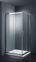 Душевой уголок Black&White Stellar Wind S102, 90 x 90 см, стекло прозрачное, профиль хром, 1029090