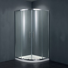 Душевой уголок Black&White Stellar Wind S101, 80 x 80 см, стекло прозрачное, профиль хром, 1018080