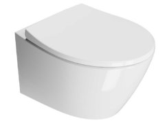 Подвесной унитаз GSI Modo 981611, безободковый, белый глянцевый