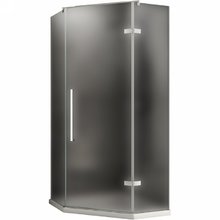 Душевой уголок Abber Ewiges Wasser, 100 х 100 см, стекло матовое, профиль хром, AG05100M