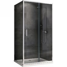 Душевой уголок Abber Schwarzer Diamant, 120 х 70 см, стекло прозрачное, профиль хром, AG301205-S705