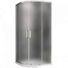 Душевой уголок Abber Schwarzer Diamant, 100 х 100 см, стекло матовое, профиль хром, AG01100M