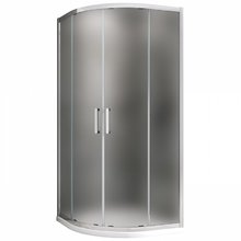 Душевой уголок Abber Schwarzer Diamant, 80 х 80 см, стекло матовое, профиль хром, AG01080M