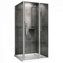 Душевой уголок Abber Sonnenstrand, 120 х 70 см, стекло прозрачное, профиль черный, AG04120S-S70