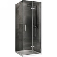 Душевой уголок Abber Zart, 80 х 70 см, стекло прозрачное, профиль хром, AG08080P-S71